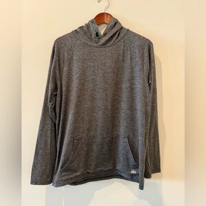 ALO Yoga Men's Charcoal Hoodie Size M